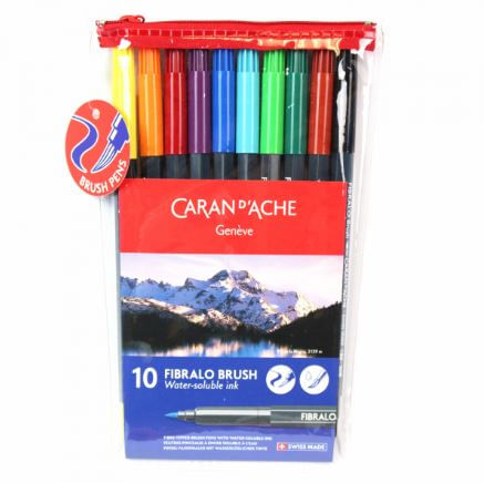Caneta_Ponta_Pincel_Caran-d_Ache_fibralo_10_cores