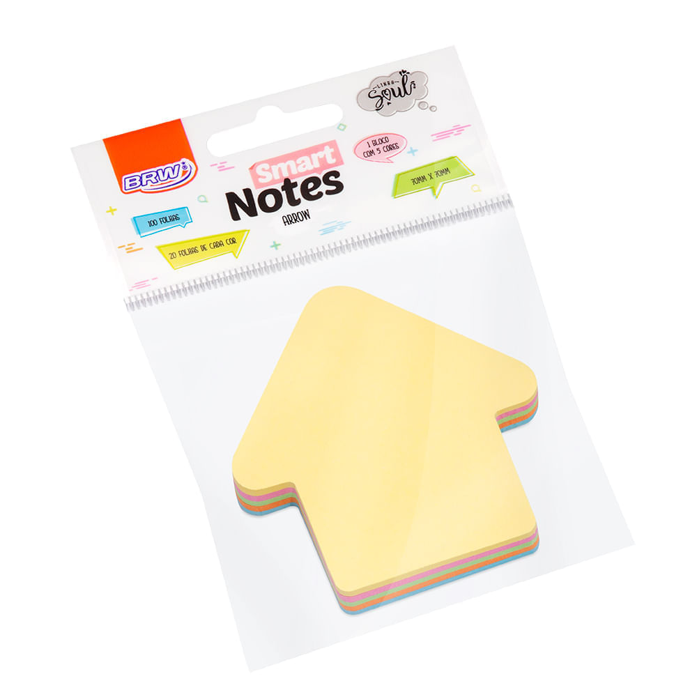 Bloco-Smart-Notes-70x70mm-setas-pastel-100folhas-BA0009