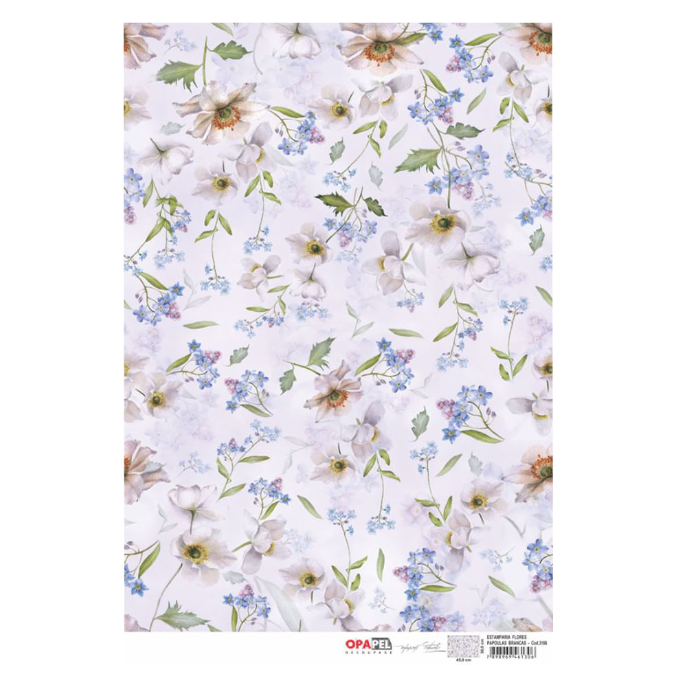 Papel-para-Decoupage-Opapel-30x45cm-Estamparia-Flores-Papoulas-Brancas–OPA3188