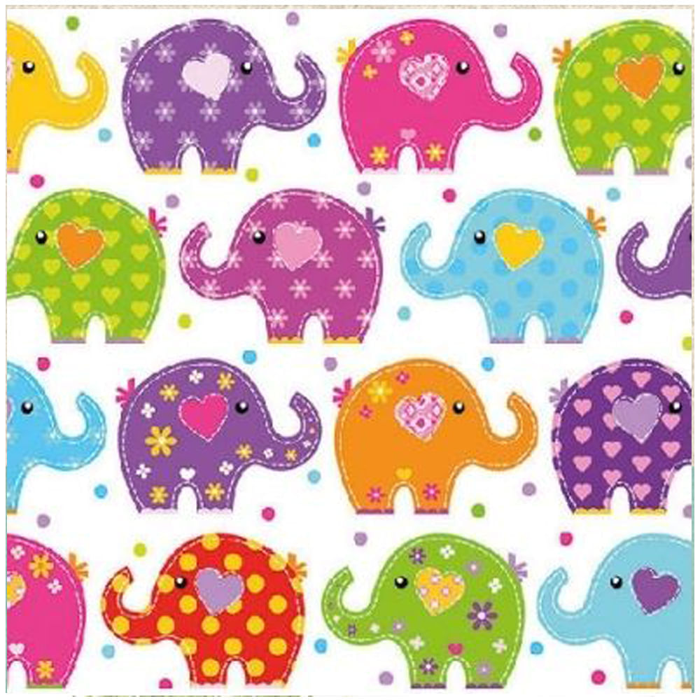 Guardanapo-para-Decoupage-Ambiente-com-2-Unidades-Funny-Elephants-13309760