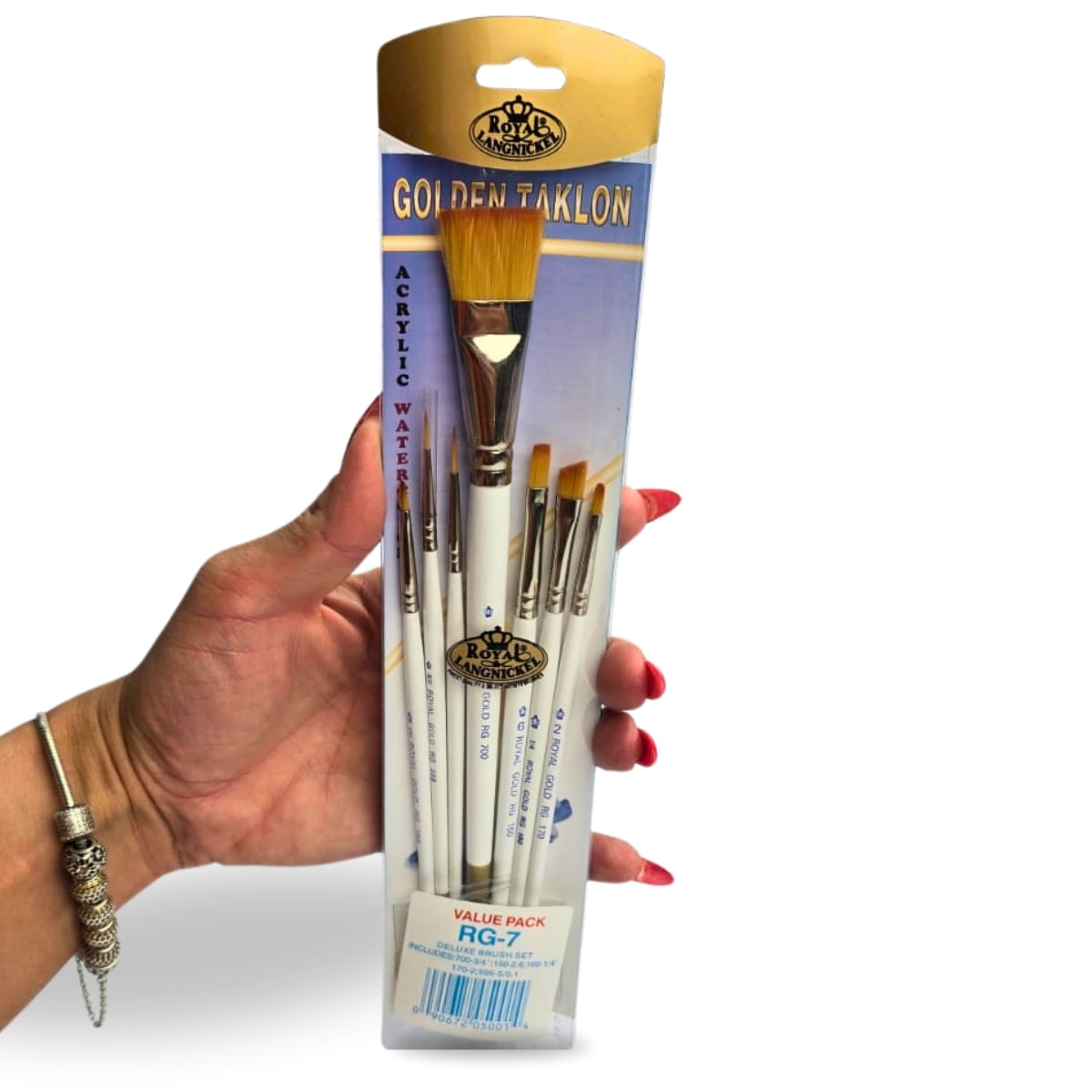 Kit-Pinceis-Brancos-com-7-Pecas-Royal-Gold-Brush-Sets-Acrilico-Royal-e-Langnickel---RSET-TK7-4