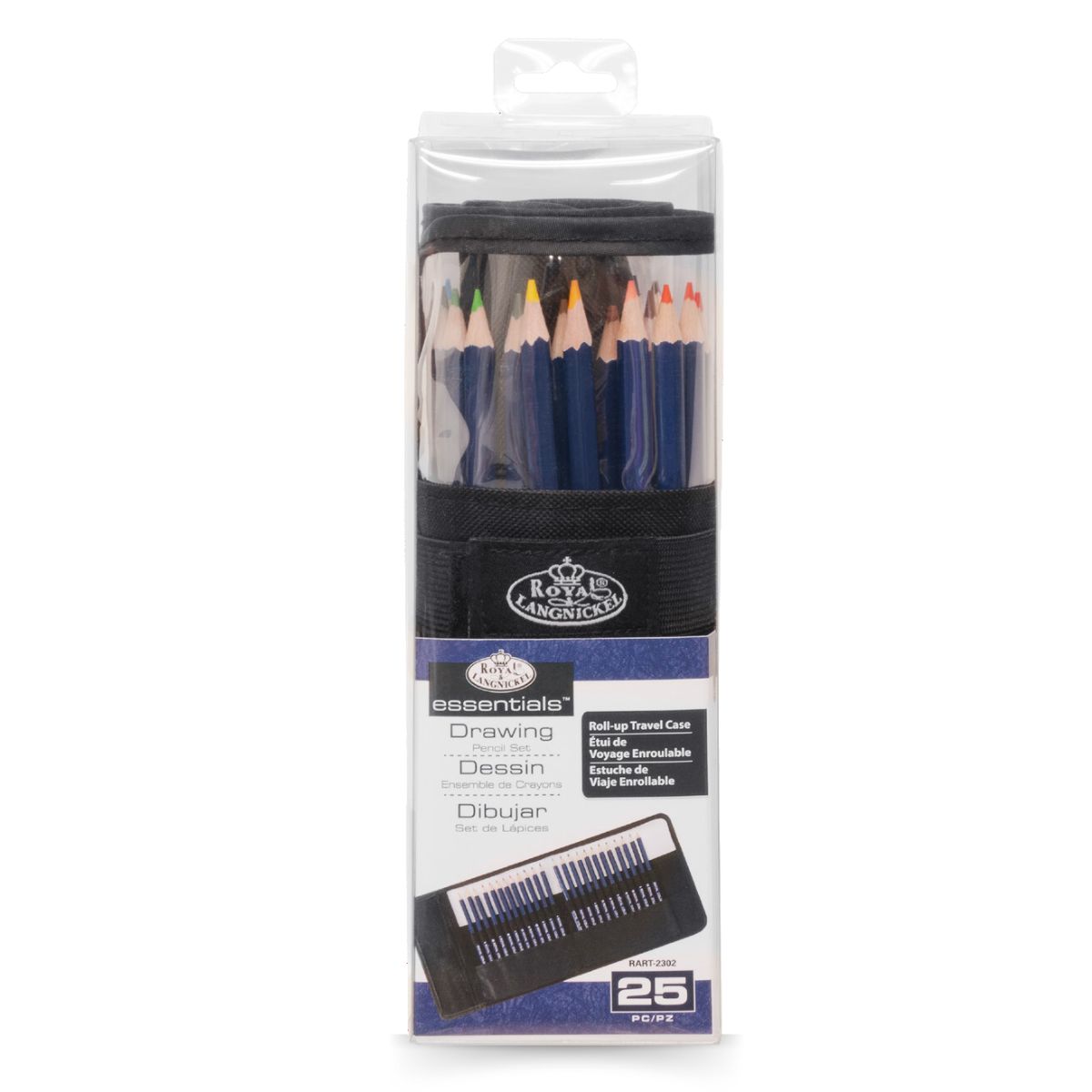 1-Estojo-em-tecido-com-Lapis-de-Cor-para-desenho-com-25-Pecas-Drawing-Pencil-Wrap-Set-Royal-e-langnickel-RART-2302