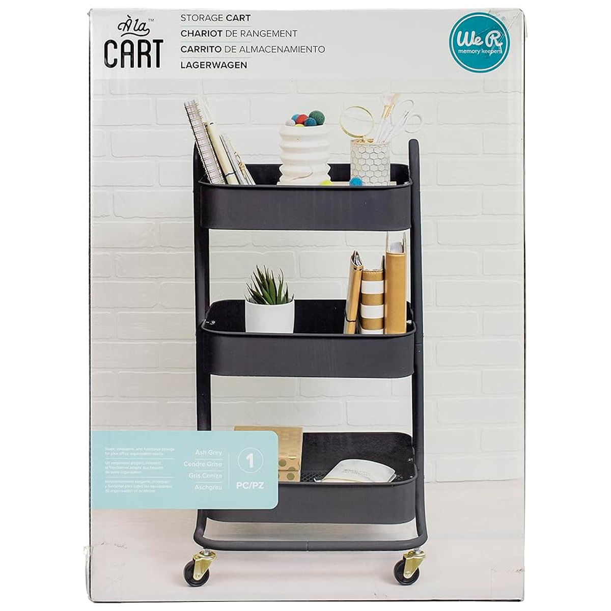 1-Carrinho-Organizador-Cinza-Preto-Gray-Rodinha-Metal-Cestos-Grade