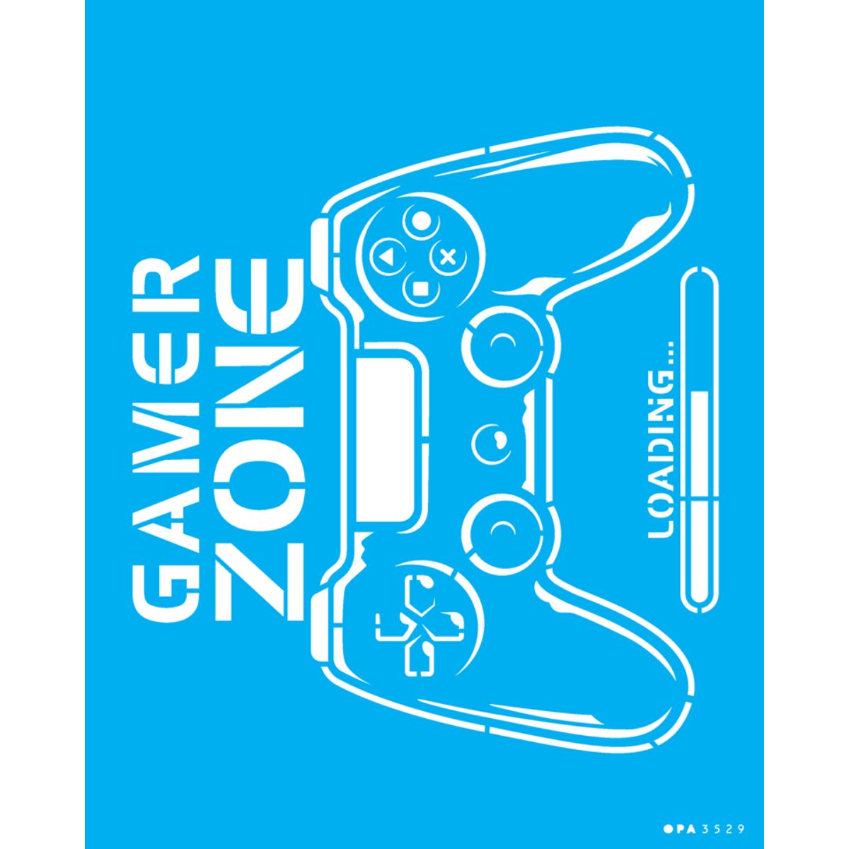 2-194267-STENCIL-SP.20X25-3529-VIDEOGAME-GAMER-ZONE