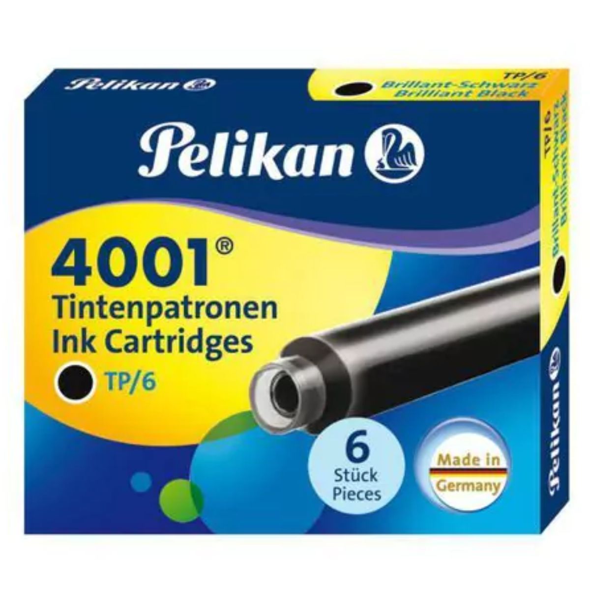 1-301218-Cartucho-para-Caneta-Tinteiro-Pelikan-TP-6-Preto-301218