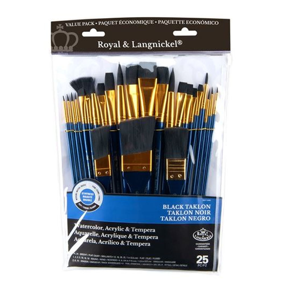 183340-pincel-watercolor-acrylic---tempera-black-taklon-rset-9383-c-25-pcs-39442