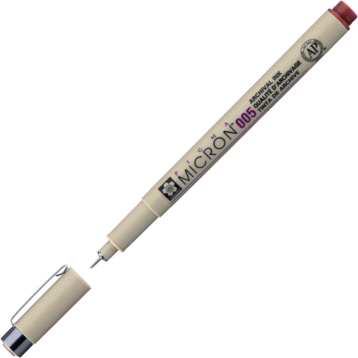 Caneta Nankin Pigma Micron Marrom Descartável Ref.XSDK01E Sakura Avulso